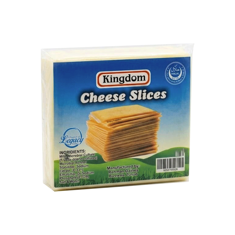 KINGDOM CHEESE SLICE 400GM