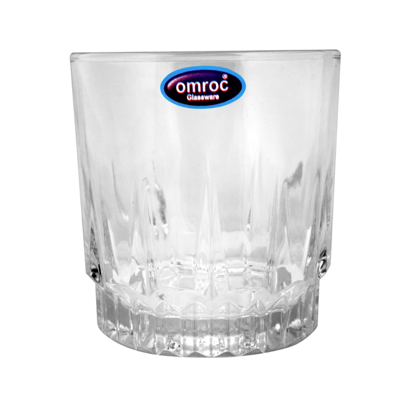 OMROC FANCY TUMBLER GLASS 300ML 6'S SET 0T-204