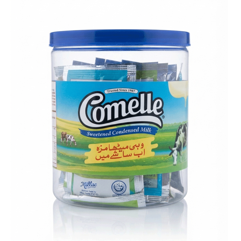 COMELLE CONDENSED MILK 20'S SACHET JAR