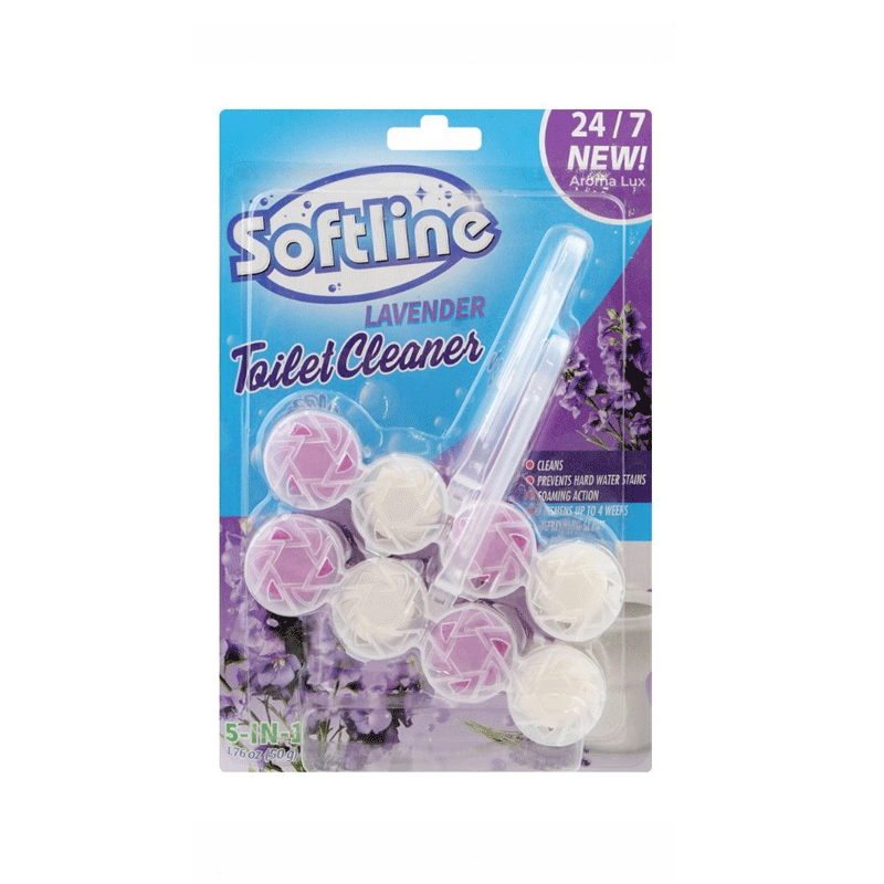 SOFTLINE TOILET CLEANER HANGER LAVENDER 50GM