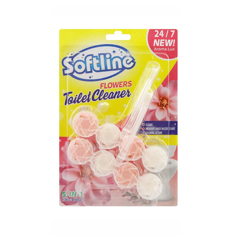 SOFTLINE TOILET CLEANER HANGER FLOWER 50GM