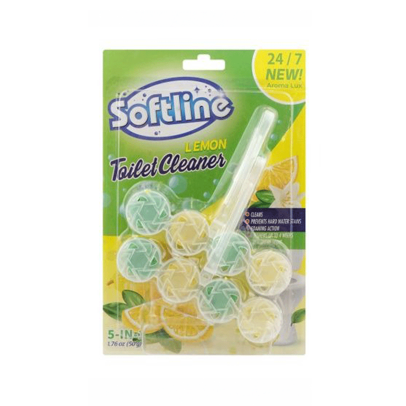 SOFTLINE TOILET CLEANER HANGER LEMON 50GM