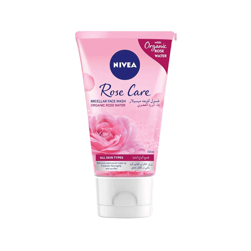 NIVEA ROSE CARE MICELLAR FACE WASH PINK 150ML