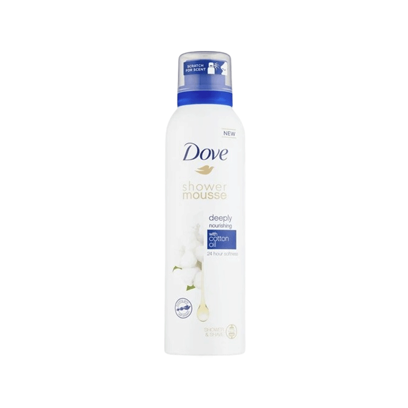 DOVE SHOWER MOUSSE DEEPLY WITH COTTON OIL 200ML