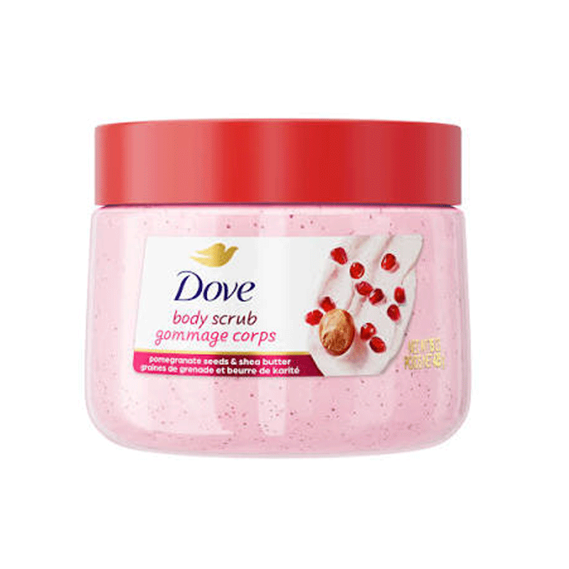 DOVE BODY SCRUB POMERANATE SHE BUTTER 425GM