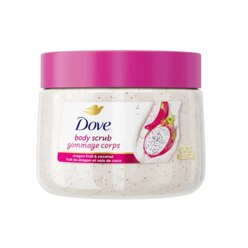 DOVE BODY SCRUB DRAGON FRUIT & COCONUT 425GM
