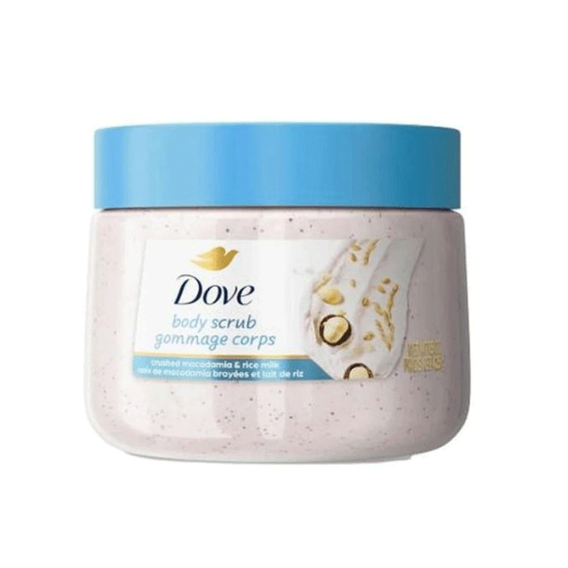 DOVE BODY SCRUB RICE MILK GOMMAGE COPS 425GM