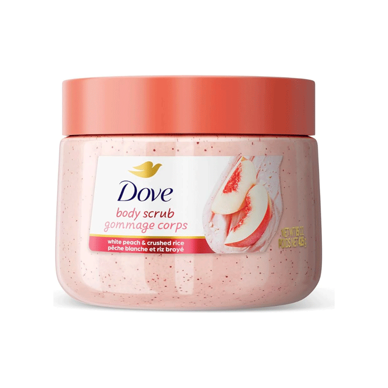 DOVE BODY SCRUB WHITE PEACH & CRUSHED RICE 425GM