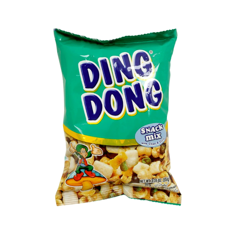 DING DONG CHIPS & CURLS SNACK MIX 100GM