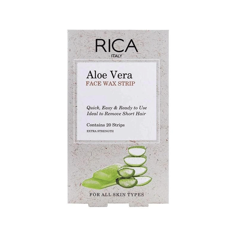 RICA FACE WAX STRIP ALOE VERA 20`S