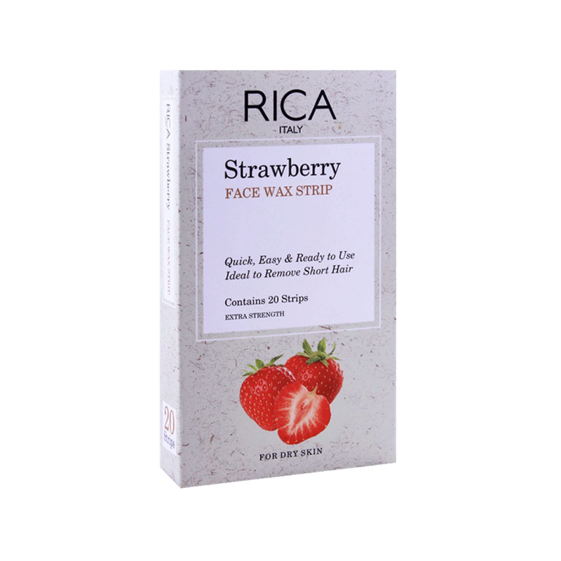 RICA FACE WAX STRIP STRAWBERRY 20`S
