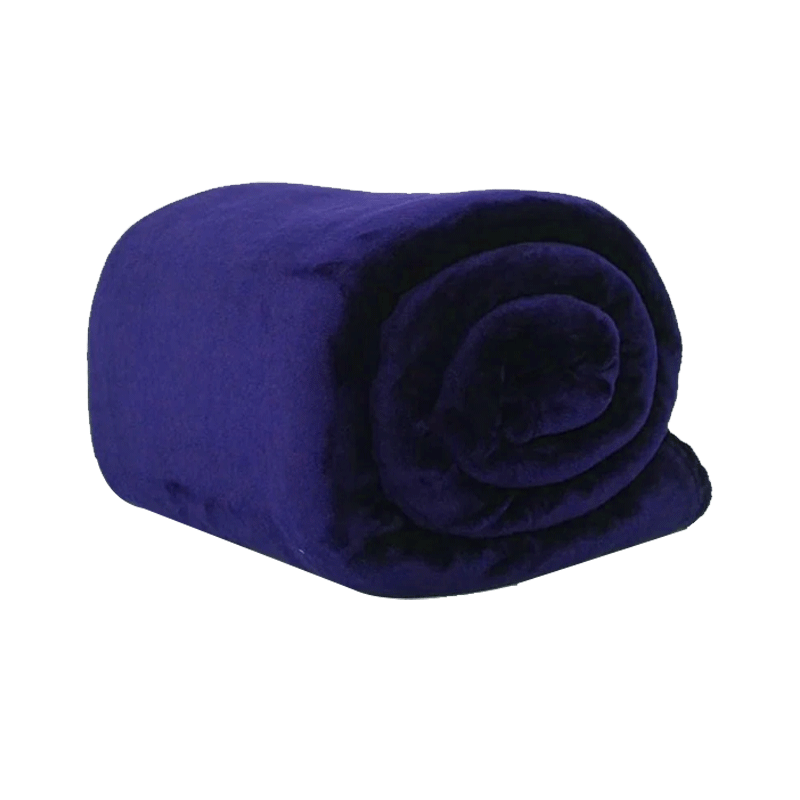 K-LINEN BLANKET PLUSH DOUBLE PURPLE