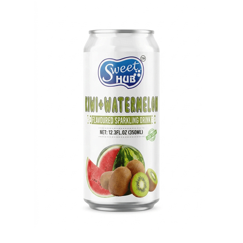 SWEET HUB SPARKLING DRINK KIWI WATERMELON 350ML