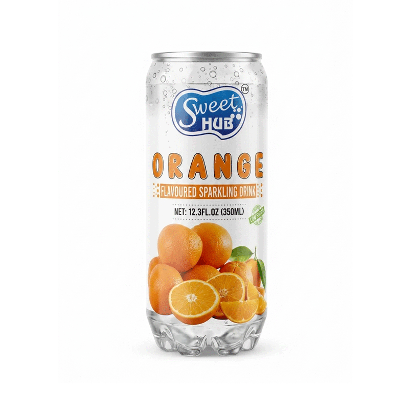SWEET HUB SPARKLING DRINK ORANGE 350ML