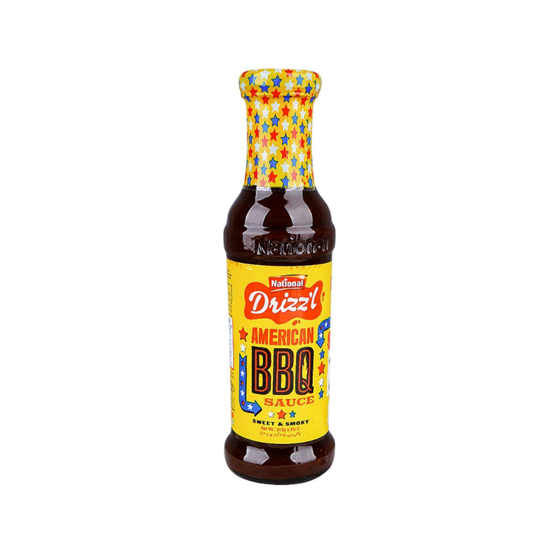 NATIONAL DRIZZL AMERICAN BBQ SAUCE 400GM
