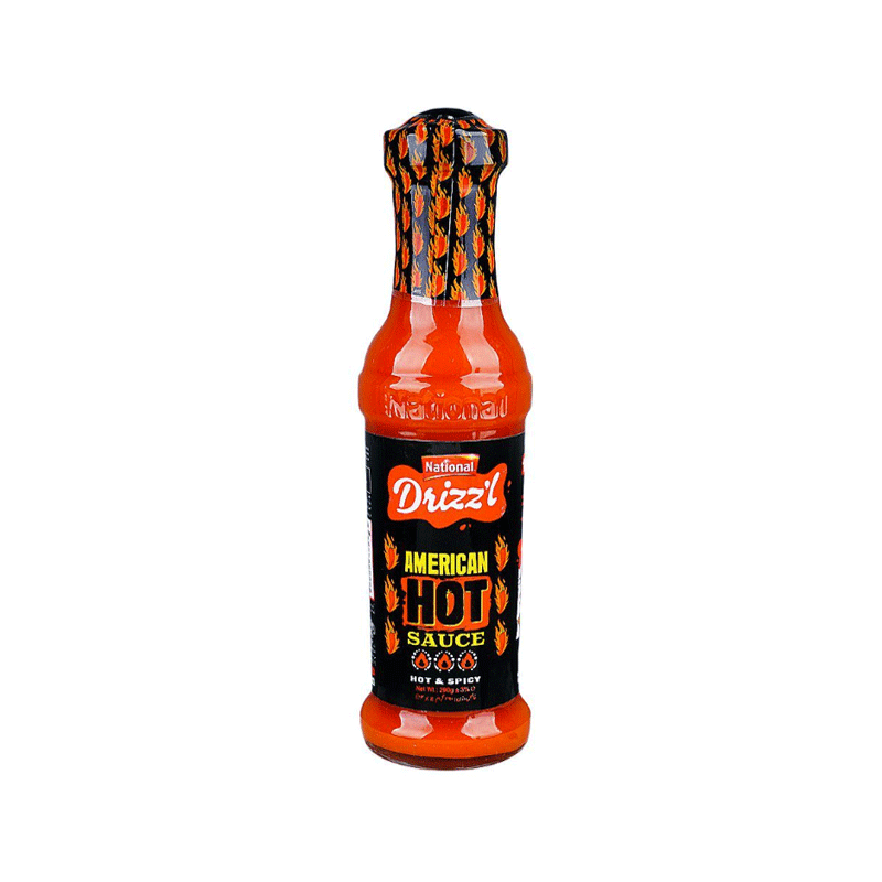 NATIONAL DRIZZL AMERICAN HOT SAUCE 290GM