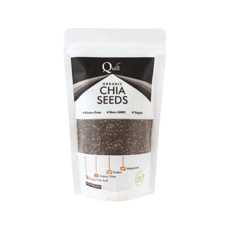 QUILL ORAGNIC CHIA SEEDS 250GM