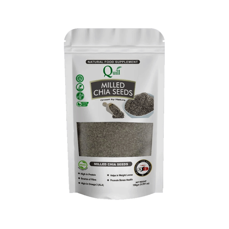 QUILL MILLED CHIA SEEDS 150GM