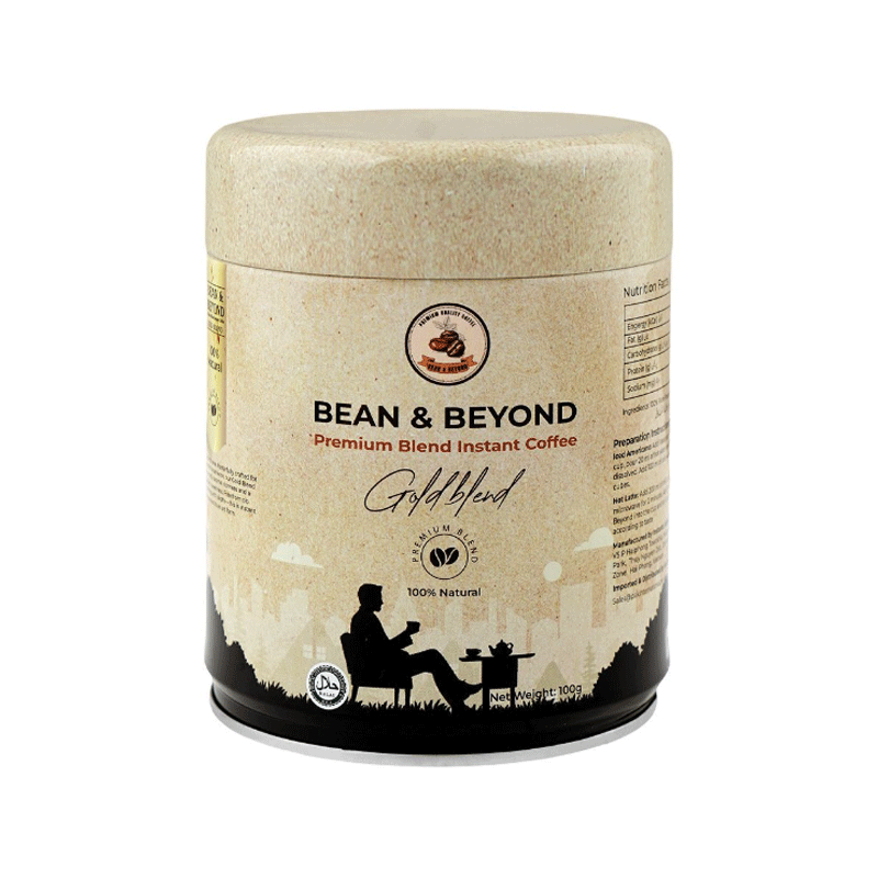 BEAN & BEYOND GOLD BLEND COFFEE 100GM TIN