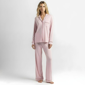 LADIES NIGHT SUIT BABY PINK 2 PEICE IMPORTED