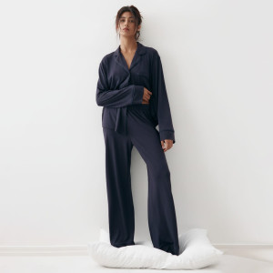 LADIES NIGHT SUIT NAVY BLUE 2 PEICE IMPORTED