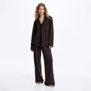 LADIES NIGHT SUIT BROWN 2 PEICE IMPORTED