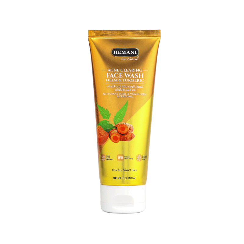 HEMANI ACNE CLEARING NEEM&TURMERIC FACE WASH 100ML