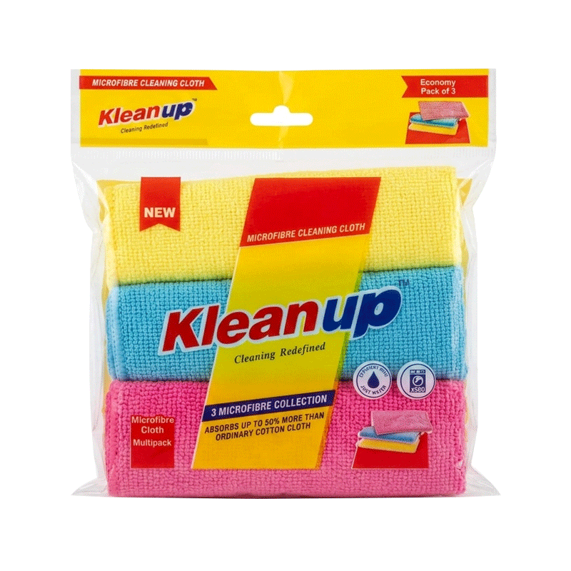 KLEANUP MICRO FIBER CLEANING CLOTH ECO PACK OF 3
