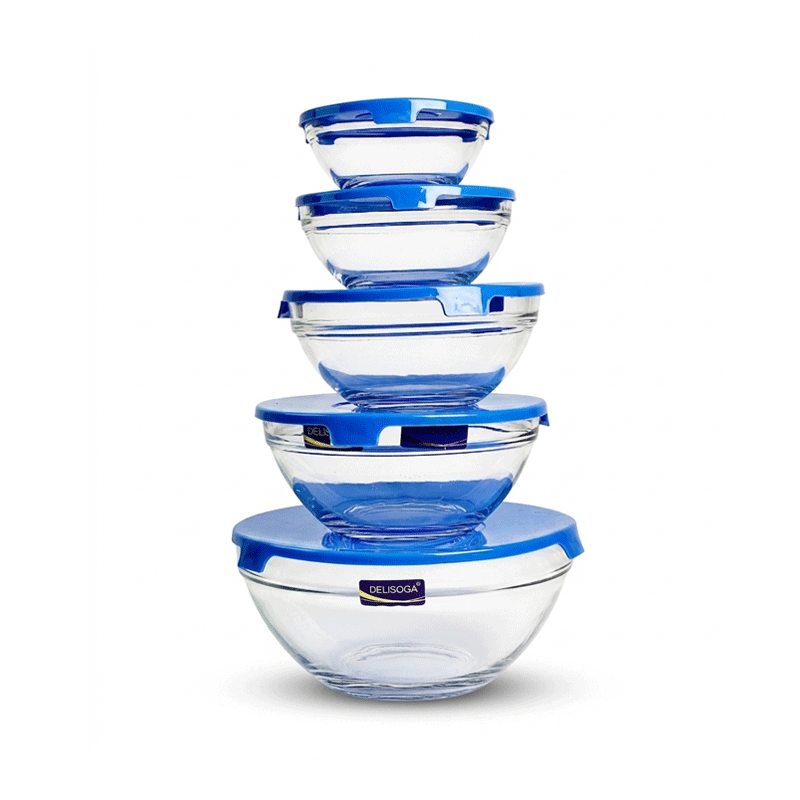 DELISOGA GLASS FOOD CONTAINER 808 5'S SET