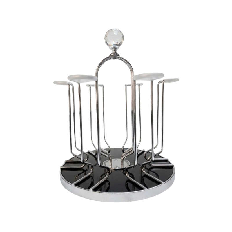 STEEK GLASS STAND REVOLVING 19.5 25CM YM18466D-1
