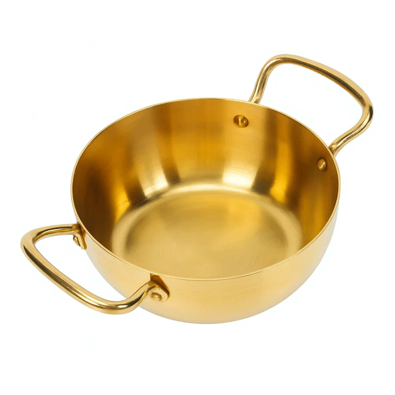 KOREAN RAMEN POT GOLD 22CM 1019