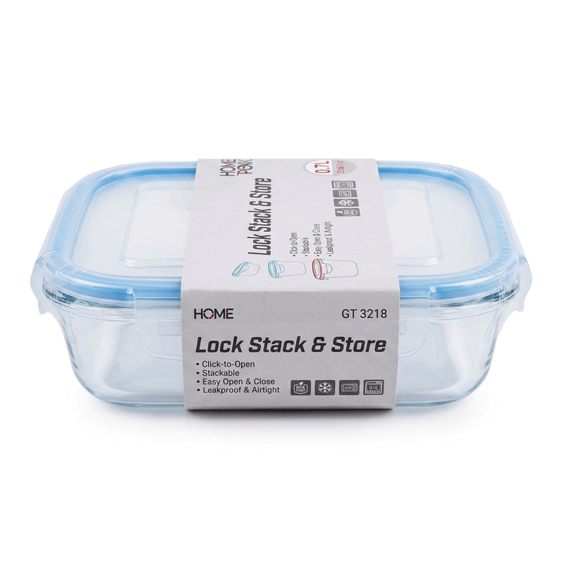 HOME & TABLE S.P H&T STORAGE SQUARE BOX 700ML FKT07