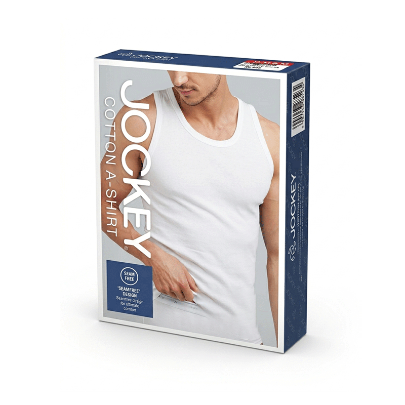 JOCKEY 1050 WHITE COTTON A-SHIRT XL