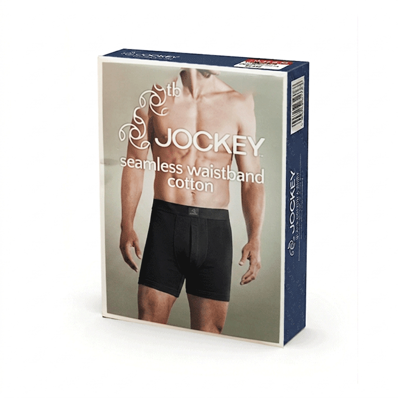 JOCKEY 1105 BLACK KNIT BOXER MEDIUM