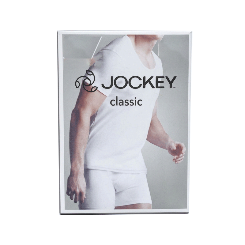 JOCKEY 9718 WHITE ROUND NECK T-SHIRT LARGE