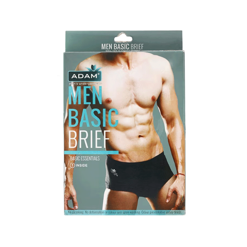 ADAM BASIC BRIEF BLACK U-3600 SMALL