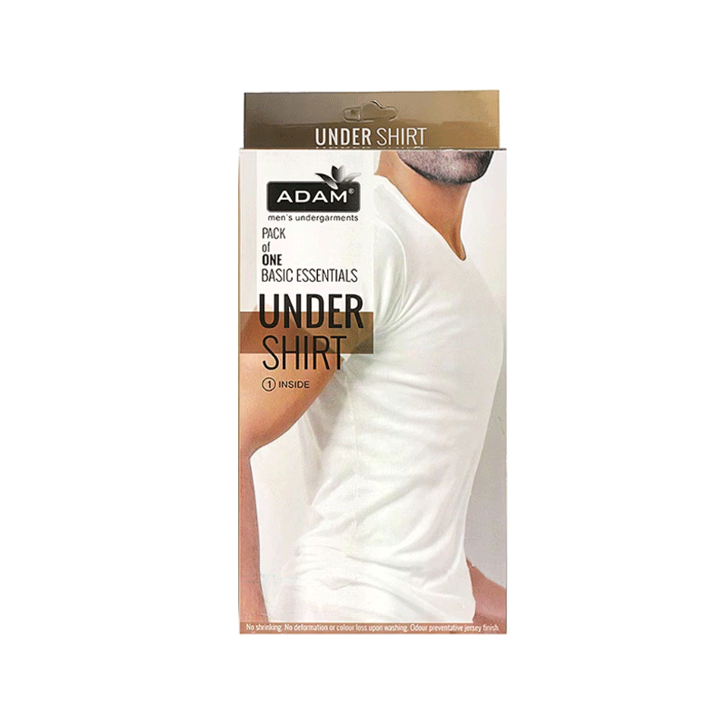 ADAM UNDER SHIRT WHITE U-9999 MEDIUM