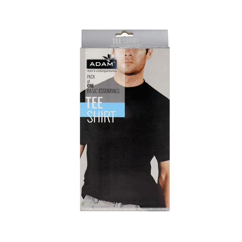ADAM TEE SHIRT BLACK U-2700 XL