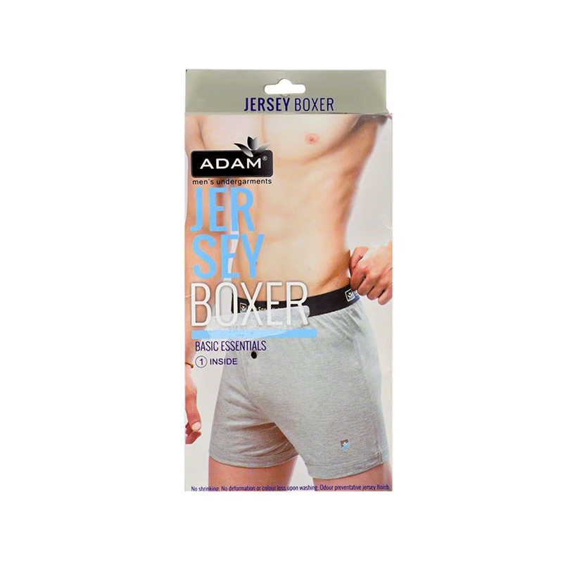 ADAM JERSEY BOXER GRAY U-4572 MEDIUM