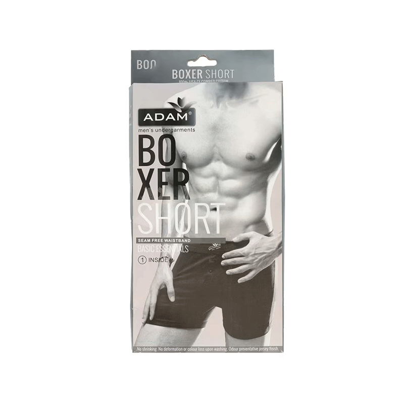 ADAM BOXER SHORT BLACK U-4554 MEDIUM