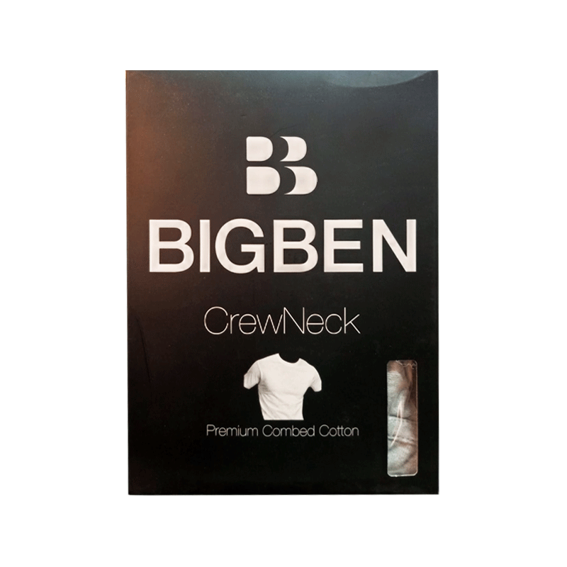 BIGBEN CREW NECK TEE SHIRT GRAY SMALL