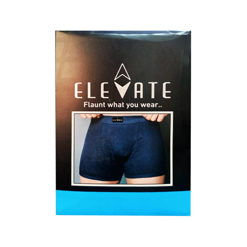ELEVATE BOXER UNDERWEAR BLACK MEDIUM