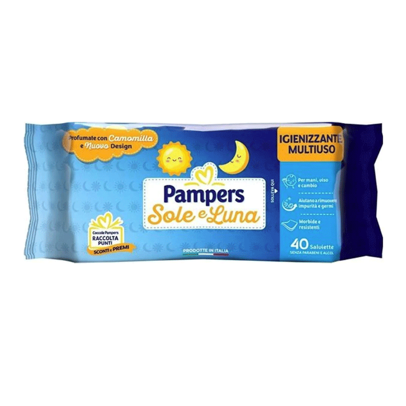 PAMPERS SOLE LUNA BABY WIPE 40PCS