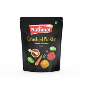 NATIONAL CRUSHED MIX PICKLE POUCH 180GM