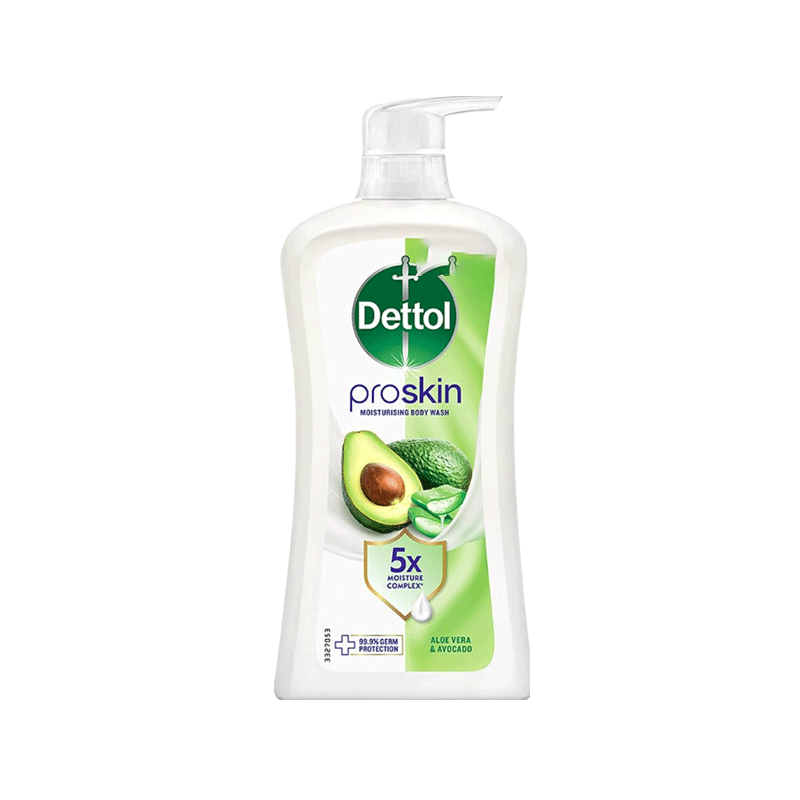 DETTOL PRO SKIN ALOE VERA & AVOCADO BODY WASH 900ML INDONESIA