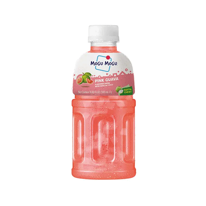 MOGU MOGU FLV DRINK PINK GUAVA 320ML