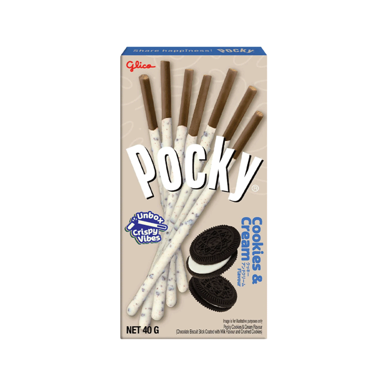 POCKY COOKIES & CREAM BISCUIT STICK 40GM
