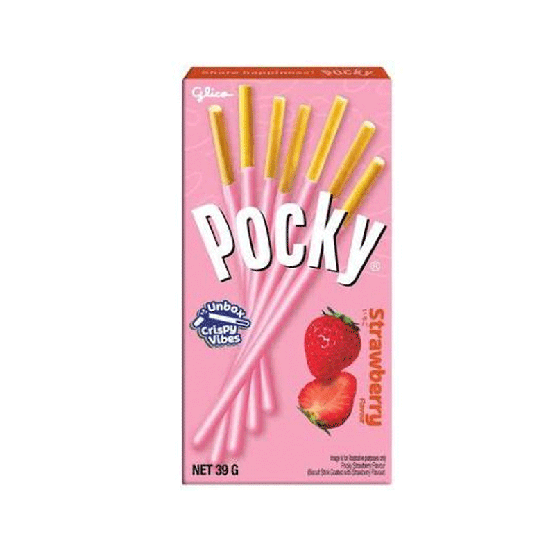 POCKY STRAWBERRY BISCUIT STICK 39GM