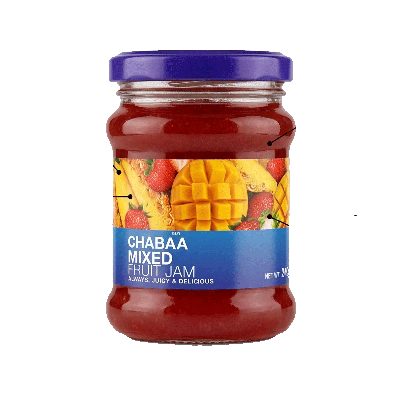 CHABAA FRUIT JAM MIXED FRUIT 240GM