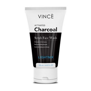 VINCE MEN CHARCOAL SCRUB FACE WASH 120ML